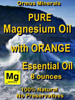 Ormus Minerals -Pure Magnesium Oil with ORANGE EO